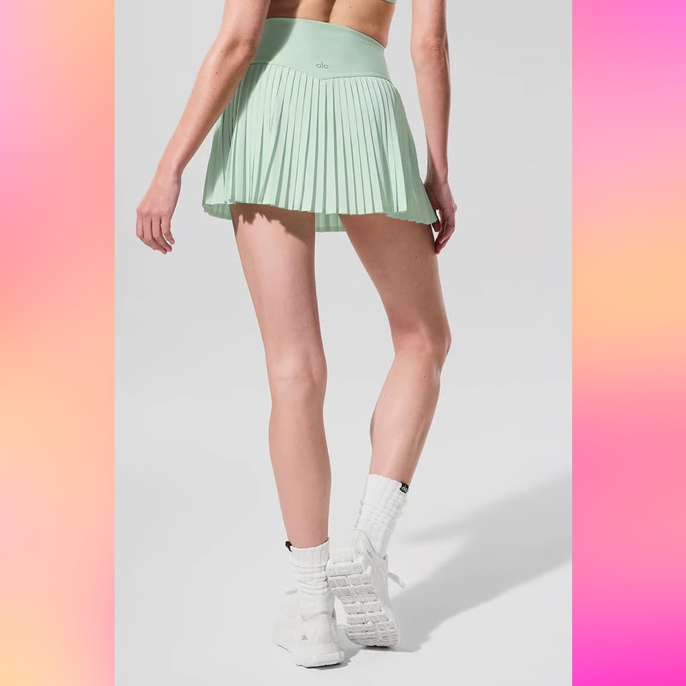 Alo Yoga Grand Slam Tennis Skirt Spearmint XXS - Gem